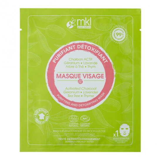 Mkl green nature masque visage purifiant détoxifiant