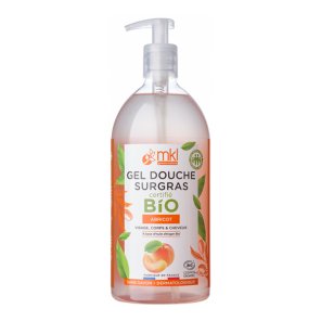 Mkl green nature gel douche certifié bio abricot 1L