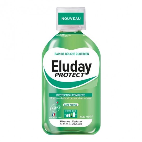 Eluday protect bain de bouche quotidien protection complète 500ml Eluday protect bain de bouche quotidien protection complète 500ml