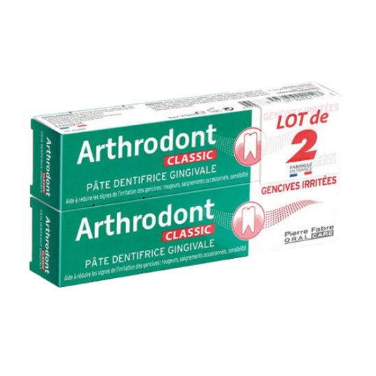 Pierre fabre arthrodont classic pâte dentifrice gingivale 2x75ml Pierre fabre arthrodont classic pâte dentifrice gingivale 2x75ml