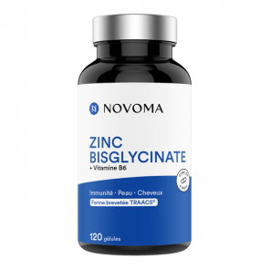 Novoma zinc bisglycinate 120 gélules