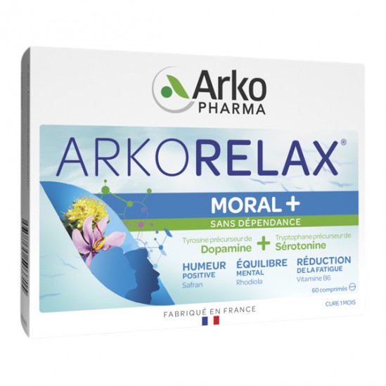 Arkopharma arkorelax moral+ 60 comprimés Arkopharma arkorelax moral+ 60 comprimés