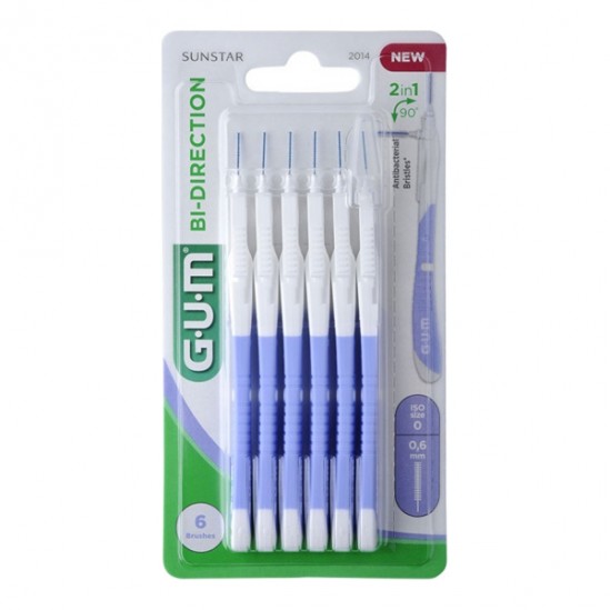 Gum bi-direction 6 brossettes 2014 - 0.6mm Gum bi-direction 6 brossettes 2014 - 0.6mm