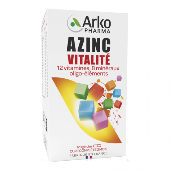 Arkopharma Azinc forme et vitalité 120 gélules Arkopharma Azinc forme et vitalité 120 gélules