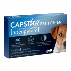 Capstar petit chien nitenpyram 6 comprimés