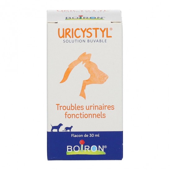 Boiron uricystyl solution buvable chiens et chats 30ml Boiron uricystyl solution buvable chiens et chats 30ml