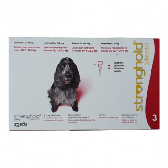 Stronghold 120 mg para perros grandes (20,1–40 kg) – 3 pipetas Stronghold 120 mg para perros grandes (20,1–40 kg) – 3 pipetas