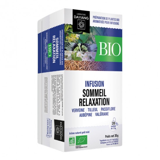Dayang Infusion sommeil relaxation bio 20 infusettes