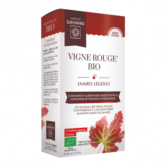 Dayang Vigne rouge bio 15 gélules