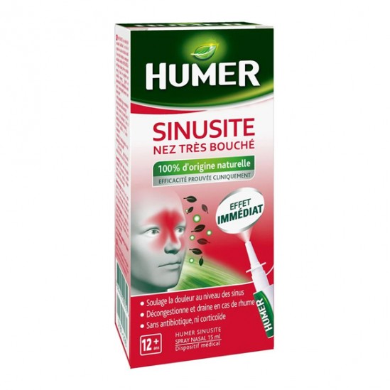 Humer sinusite nez très bouché spray nasal 15ml Humer sinusite nez très bouché spray nasal 15ml