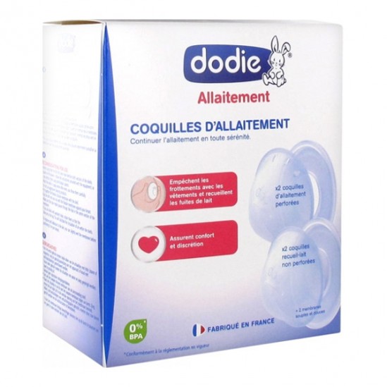Dodie Allaitement Coquilles d'allaitement boîte de 4 coquilles Dodie Allaitement Coquilles d'allaitement boîte de 4 coquilles