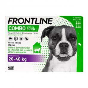 Frontline combo spot-on perro L de 20 a 40kg 6 pipetas