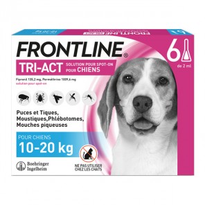 Frontline tri-act perros de 10 a 20kg 6 pipetas