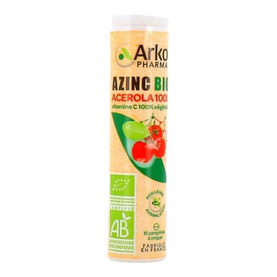 Arkopharma Azinc bio acérola 1000 - 15 comprimés Arkopharma Azinc bio acérola 1000 - 15 comprimés