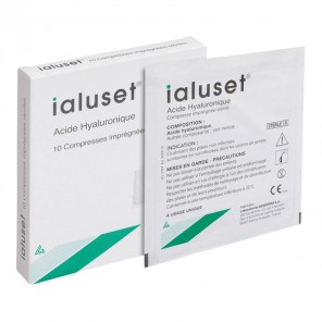 Ialuset 10 compresses imprégnées 10x10cm