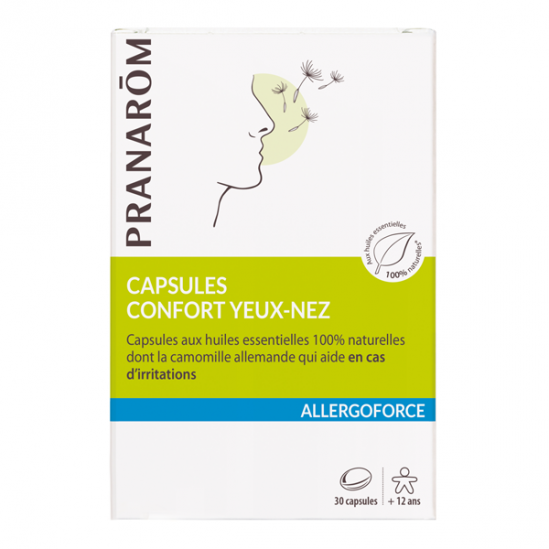 Pranarôm allergoforce confort yeux nez 30 capsules Pranarôm allergoforce confort yeux nez 30 capsules