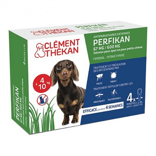 Clément Thékan Perfikan spot-on petit chien de 4 à 10kg Clément Thékan Perfikan spot-on petit chien de 4 à 10kg