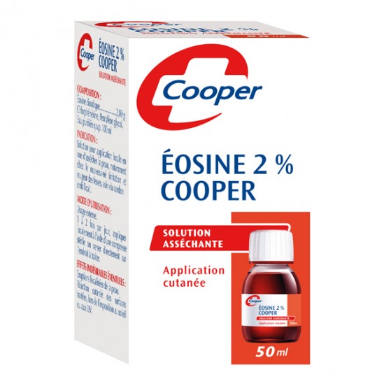Cooper Eosine 2% solution asséchante 50ml Cooper Eosine 2% solution asséchante 50ml