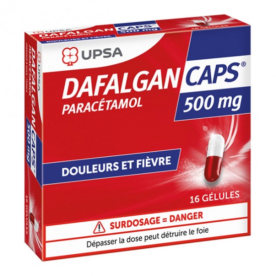 Dafalgancaps Paracétamol 500mg 16 gélules Dafalgancaps Paracétamol 500mg 16 gélules