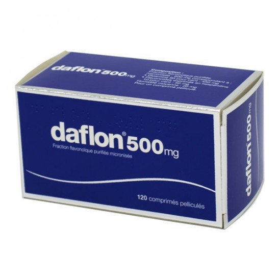 Daflon 500mg 120 comprimés pelliculés