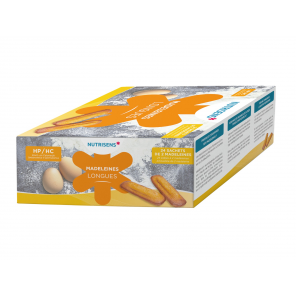 Nutrisens madeleine longues HP/HC nature 24 sachets de 2 madeleines