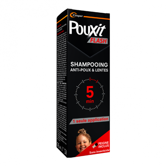 Pouxit Flash shampooing anti-poux & lentes 100ml Pouxit Flash shampooing anti-poux & lentes 100ml