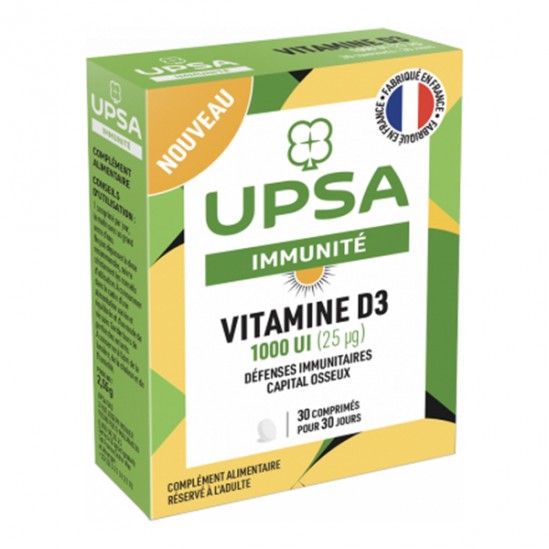 UPSA Immunité Vitamine D3 1000UI - 30 comprimés UPSA Immunité Vitamine D3 1000UI - 30 comprimés