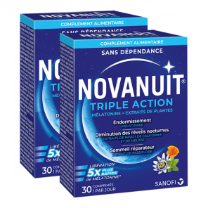 Novanuit Triple Action lot de 2 x 30 comprimés