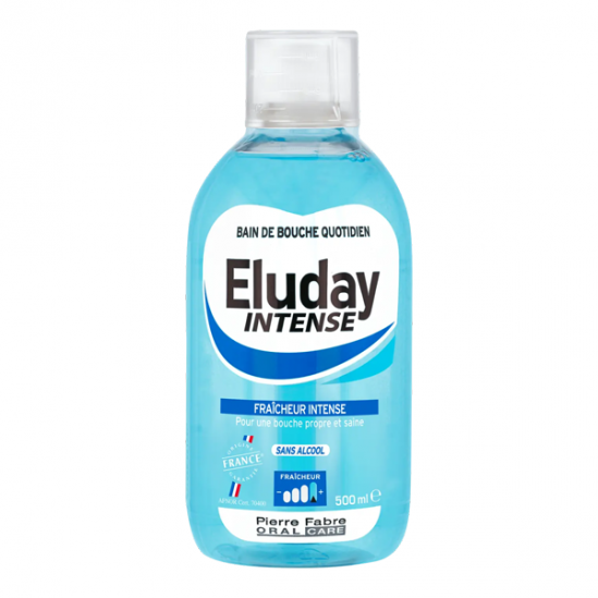 Eluday intense bain de bouche quotidien fraîcheur 500ml Eluday intense bain de bouche quotidien fraîcheur 500ml