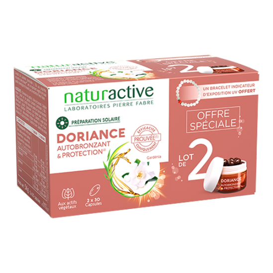 Naturactive doriance autobronzant & protection lot de 2 x 30 capsules Naturactive doriance autobronzant & protection lot de 2 x 30 capsules