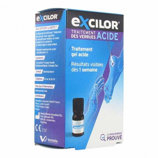 Excilor Traitement des Verrues 2 en 1 - 4ml Excilor Traitement des Verrues 2 en 1 - 4ml