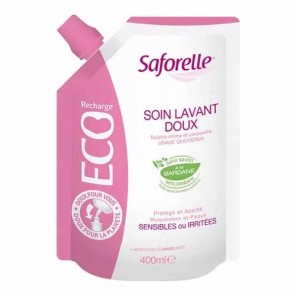 Saforelle cuidado limpiador suave eco recambio 400ml