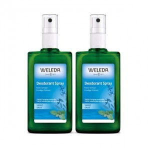 Weleda Sauge déodorant spray lot de 2 x 100ml