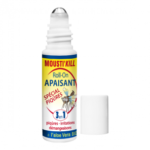 Mousti'kill Roll-on Apaisant 3en1 à l'Aloe Vera bio 15ml
