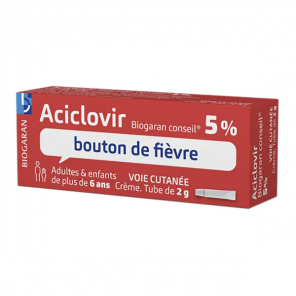 Aciclovir Biogaran 5% Crema 2gr
