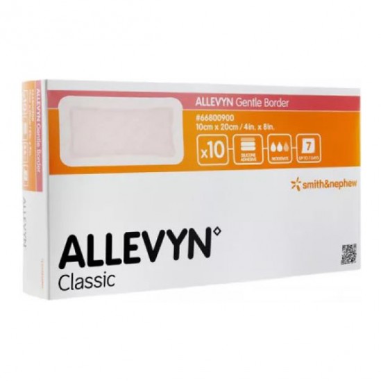 Allevyn Gentle Border pansement hydrocellulaire adhésif 10x20cm boîte de 10 Allevyn Gentle Border pansement hydrocellulaire adhésif 10x20cm boîte de 10