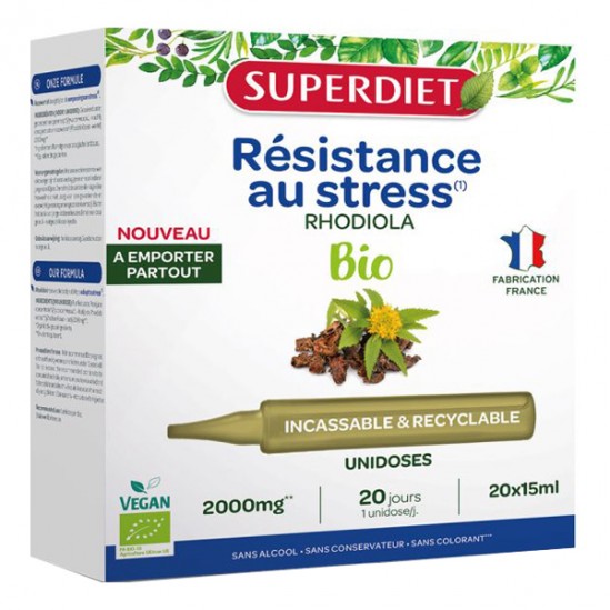 Superdiet Rhodiola bio 20 unidoses de 15ml Superdiet Rhodiola bio 20 unidoses de 15ml