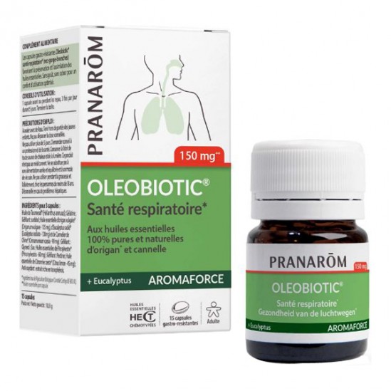 Pranarōm Oléobiotic Santé respiratoire 15 capsules Pranarōm Oléobiotic Santé respiratoire 15 capsules