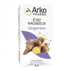 Arkopharma Arkogélules Gingembre état nauséeux 40 gélules