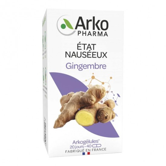 Arkopharma Arkogélules Gingembre état nauséeux 40 gélules