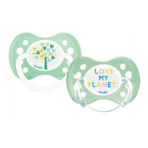 Dodie 2 sucettes love my planet 0-6 mois A83