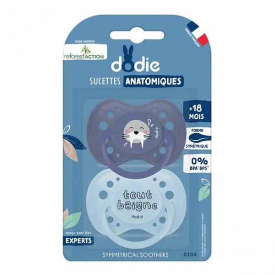Dodie duo sucettes anatomiques Reforest'action Loutre 0-6 mois A99 Dodie duo sucettes anatomiques Reforest'action Loutre 0-6 mois A99