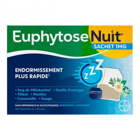 Euphytose nuit sommeil réparateur 20 sachets Euphytose nuit sommeil réparateur 20 sachets