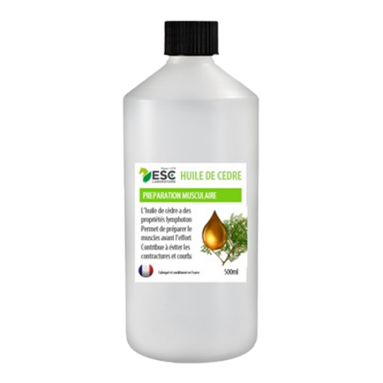 ESC Laboratoire huile de cèdre préparation musculaire 500ml