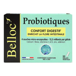 Belloc Probióticos confort digestivo 30 cápsulas vegetales