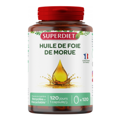 Superdiet Aceite de Hígado de Bacalao 120 cápsulas