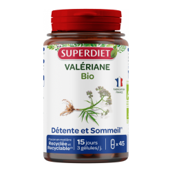 Superdiet Valeriana bio 45 cápsulas