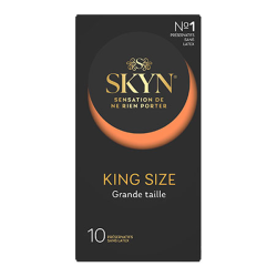 Manix Skyn King Size grande 10 preservativos sin látex