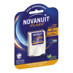 Novanuit Flash sabor menta 20 láminas bucodispersables
