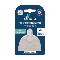 Dodie Fast Flow Tetina Multi-Perforada Anticólico A partir de 6 meses